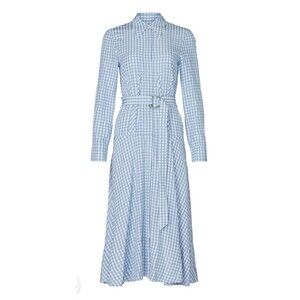 Tibi Blue Gingham Shirtdress Sz 2 *flawed*